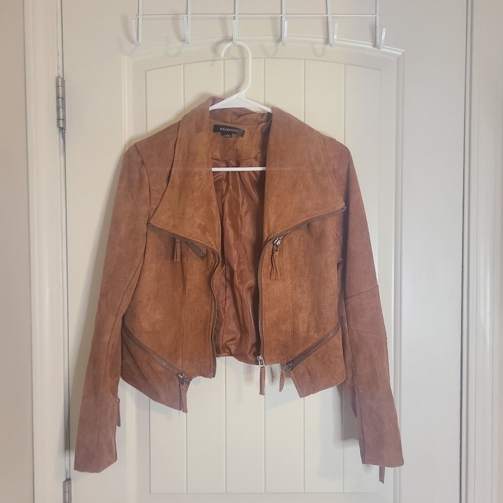 Suede Rust Jacket Size Small - Picture 3 of 4